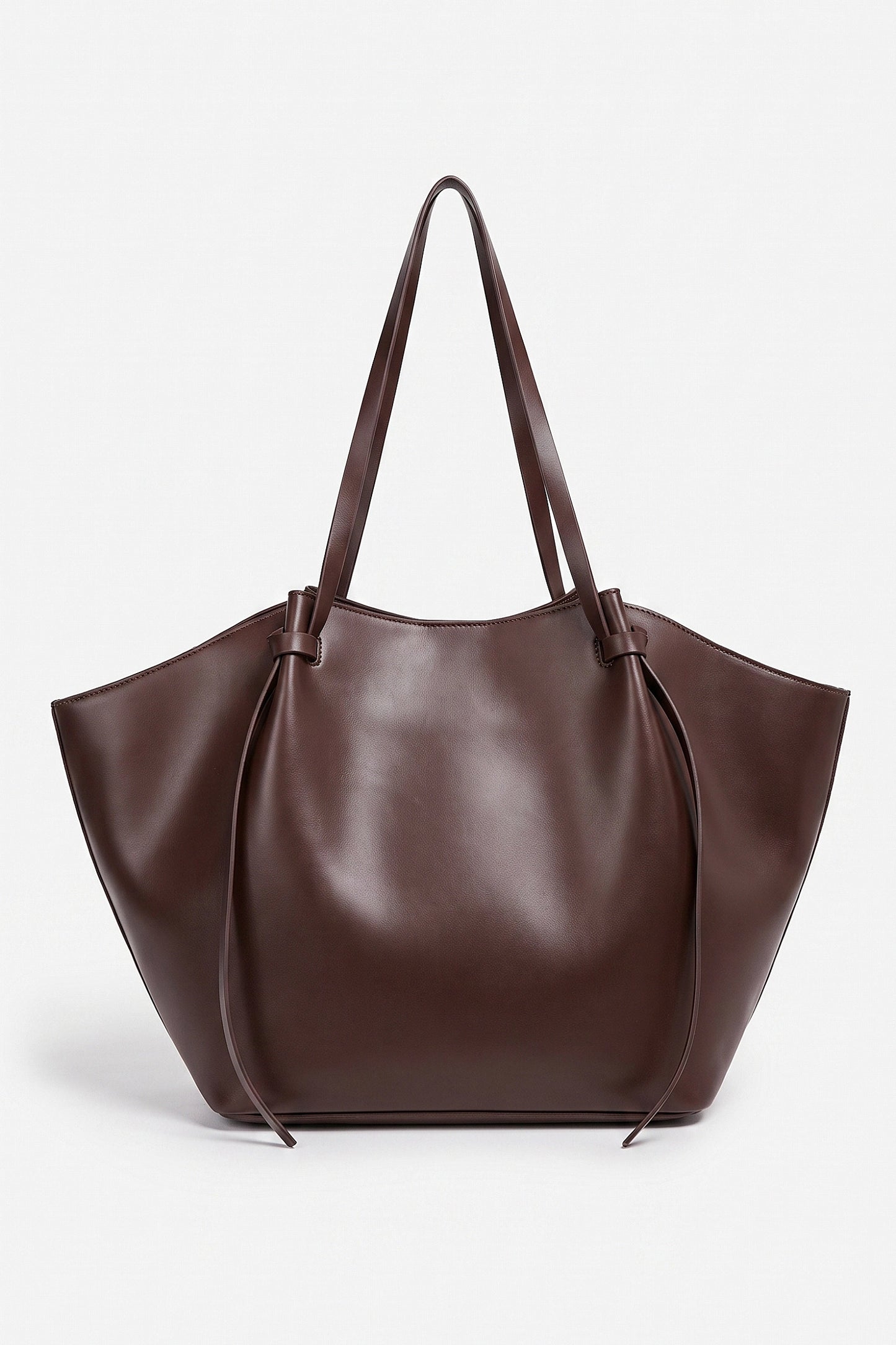 Women's Spacious Leather Shoulder Tote Bag