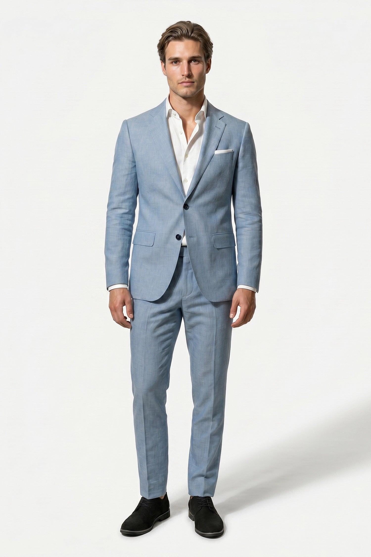 Caurelle | Men’s Linen Style Suit Classic Casual Elegance