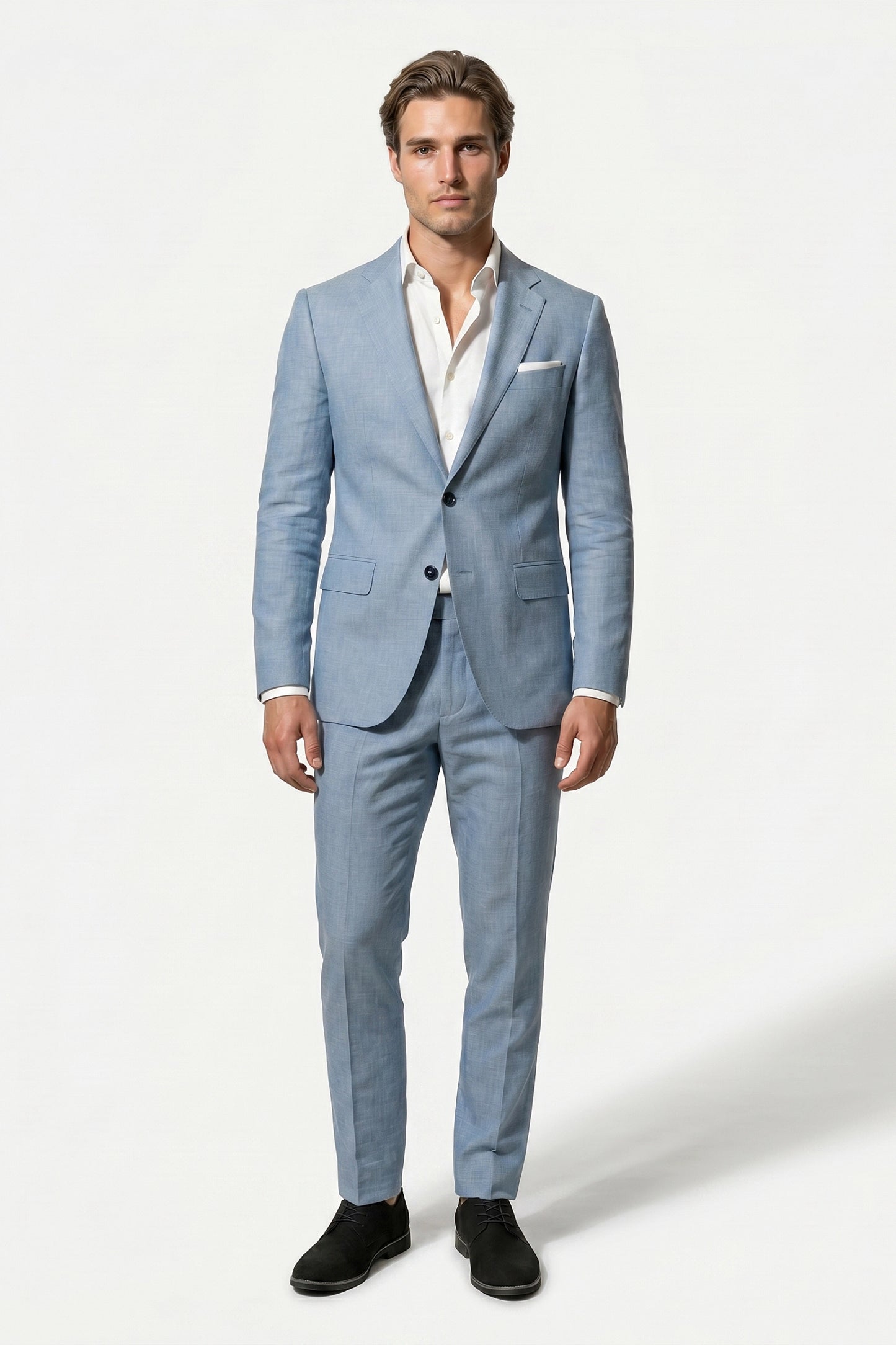 Caurelle | Men’s Linen Style Suit Classic Casual Elegance
