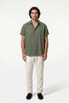 Caurelle | Men’s Shirt and Trousers Set Linen Look Comfort Summer Outfit