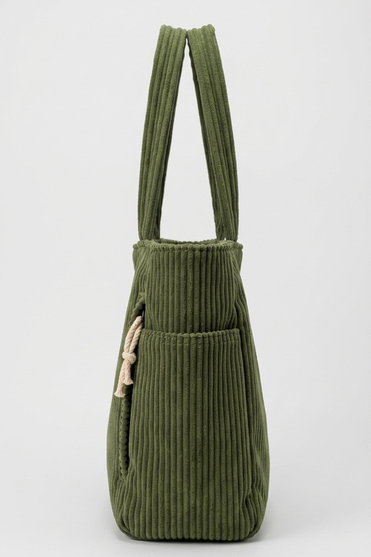 Women's Spacious Corduroy Tote Shoulder Bag