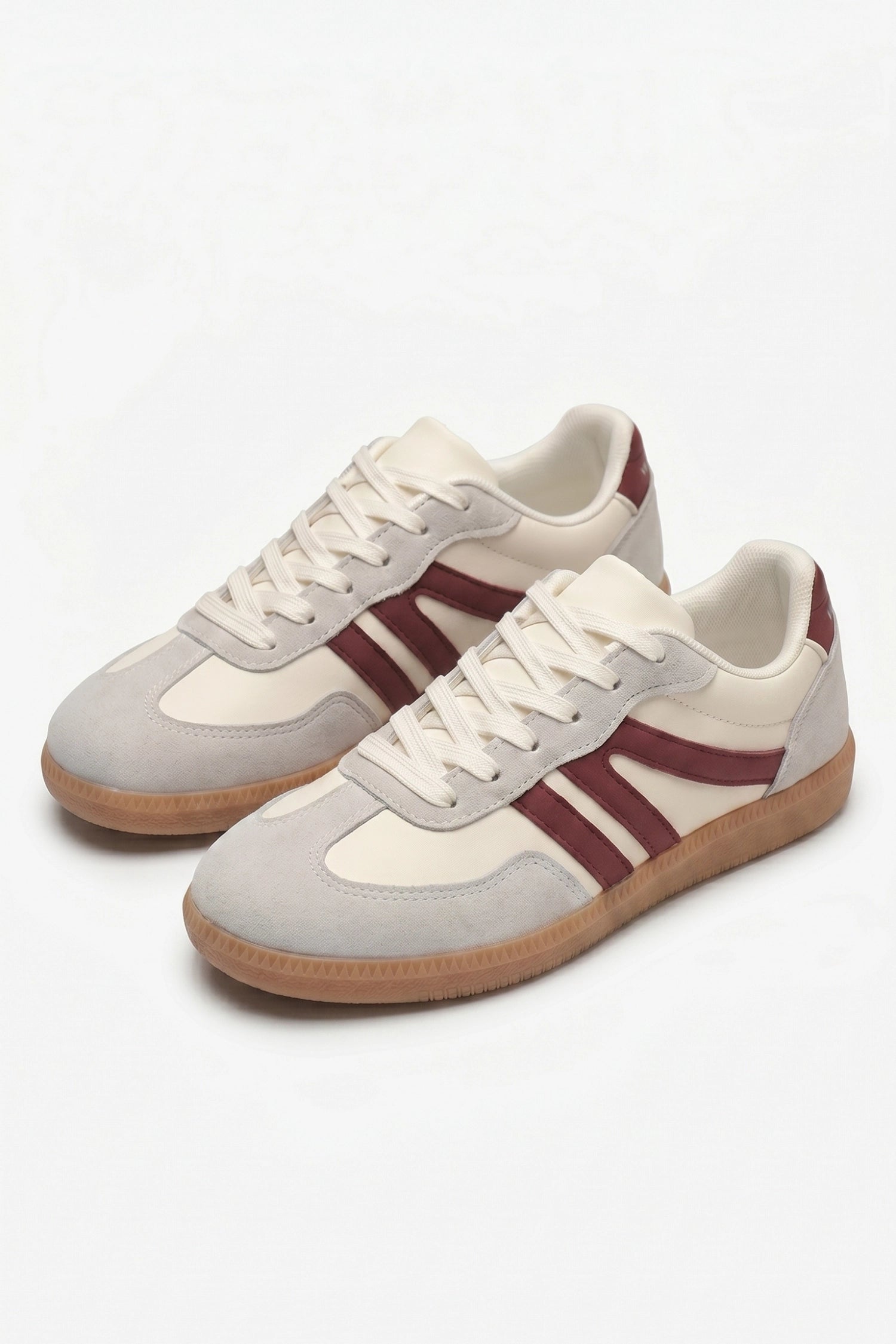 Women's Retro Gum Sole Trainers Lace Up