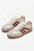 Women's Retro Gum Sole Trainers Lace Up