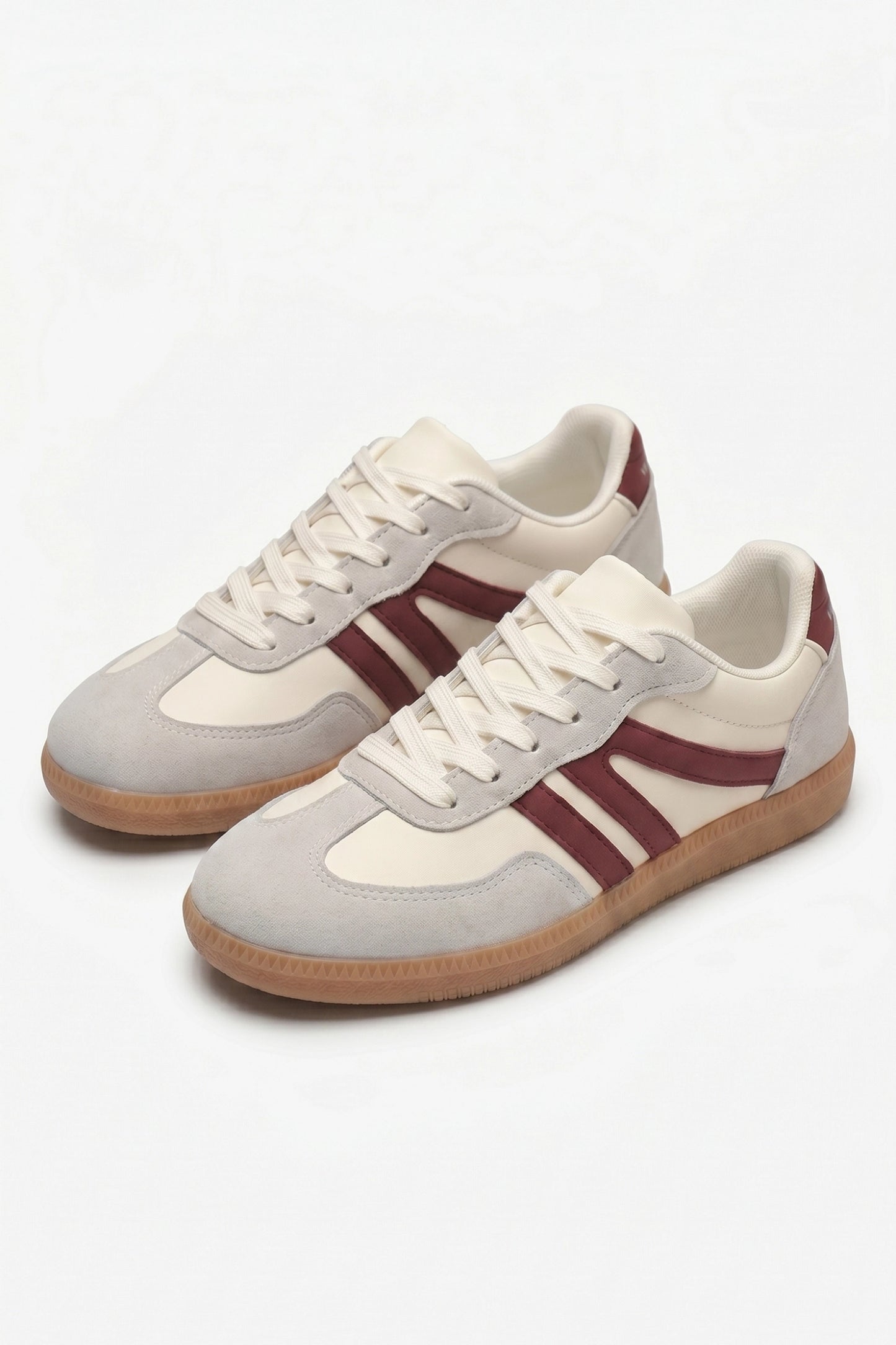 Women's Retro Gum Sole Trainers Lace Up