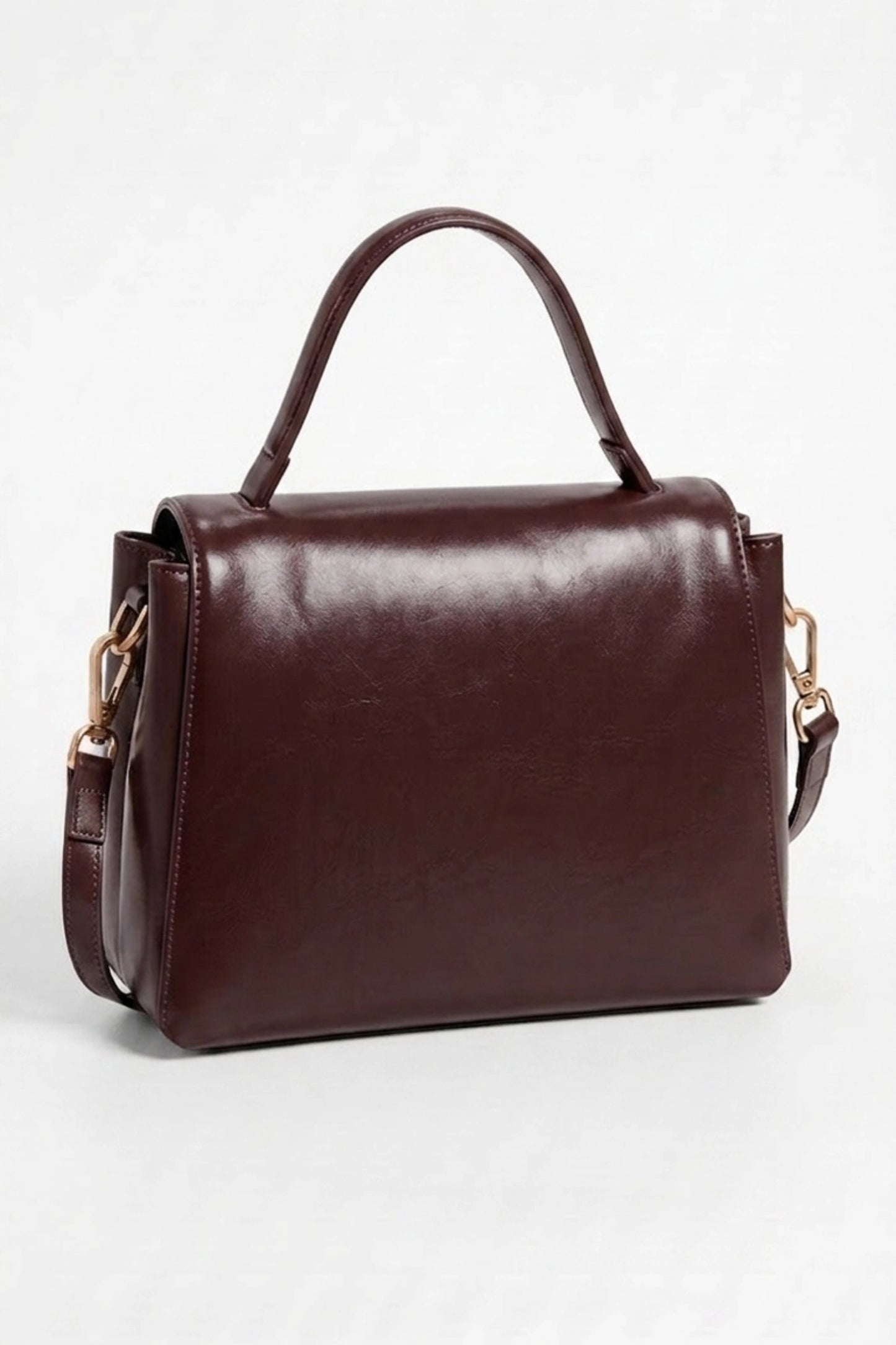 Women's Versatile Genuine Leather Satchel Crossbody Bag with Top Handle