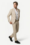 Caurelle | Men’s Linen Style Suit Classic Casual Elegance