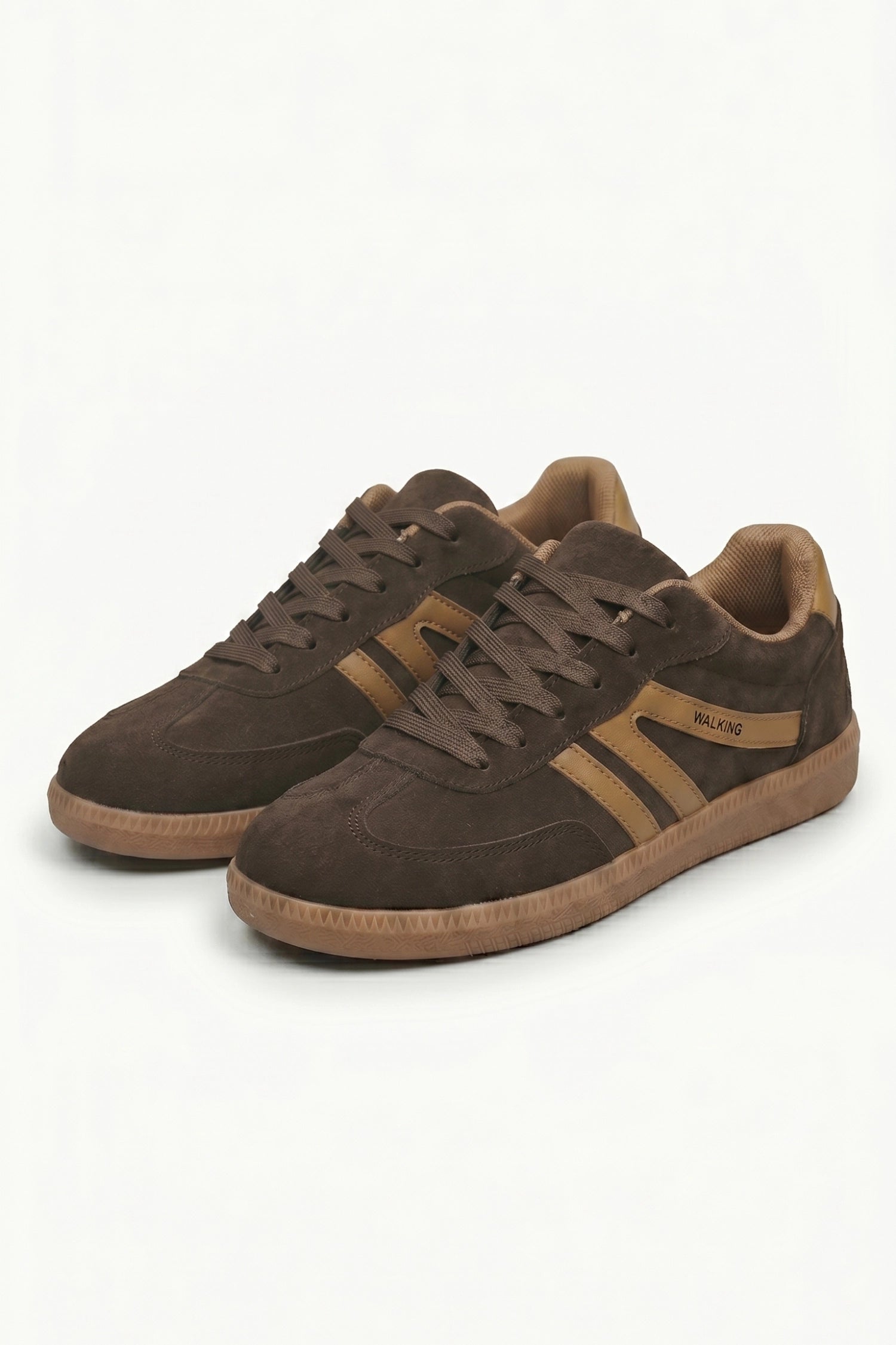 Women's Retro Gum Sole Trainers Lace Up