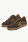 Women's Retro Gum Sole Trainers Lace Up