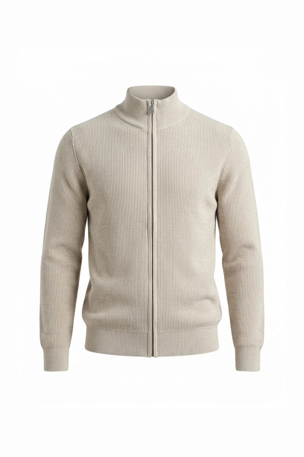 Men’s Winter Warm Ribbed Knit Cardigan Full Zip