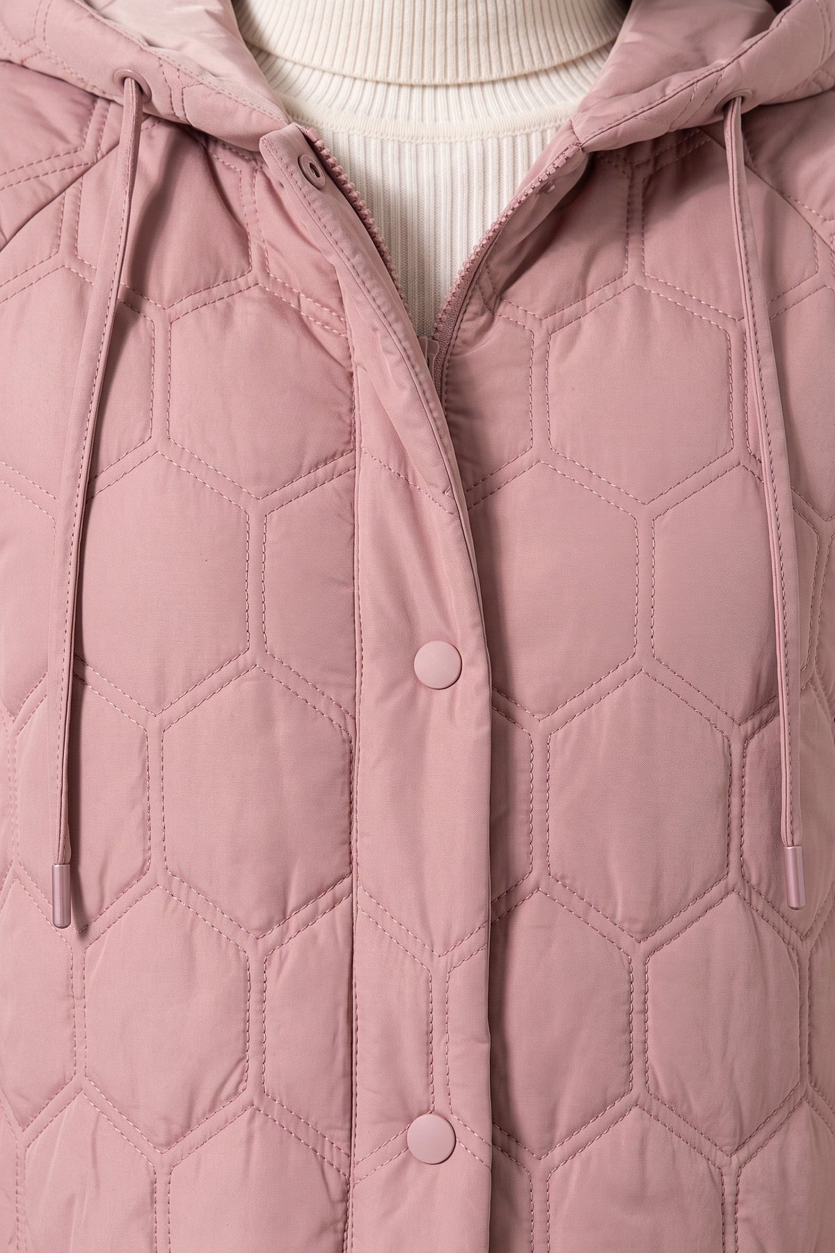Women's Winter Warm Longline Quilted Coat with Hood