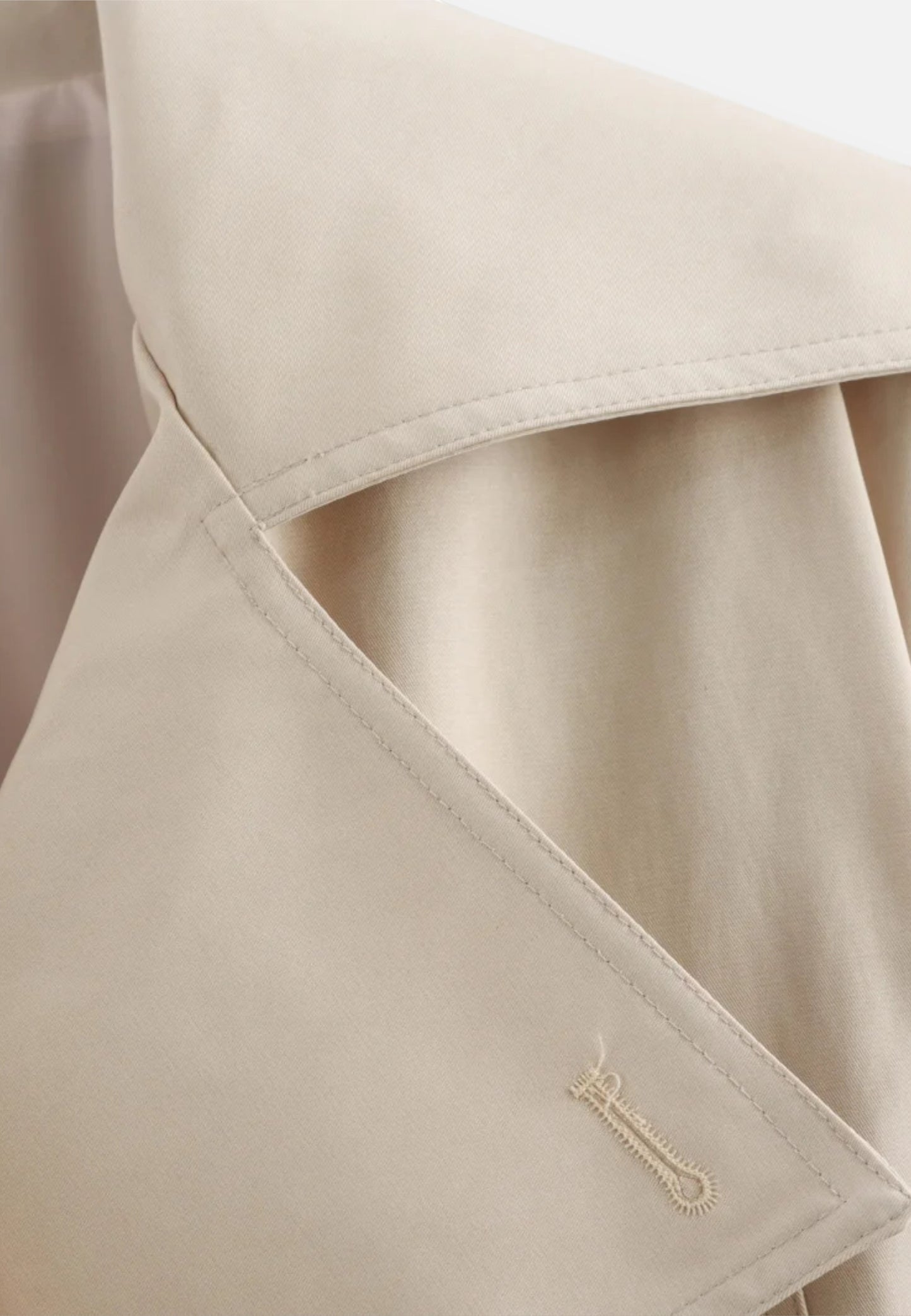 Caurelle | Women’s Cropped Trench – Double-Breasted Belted