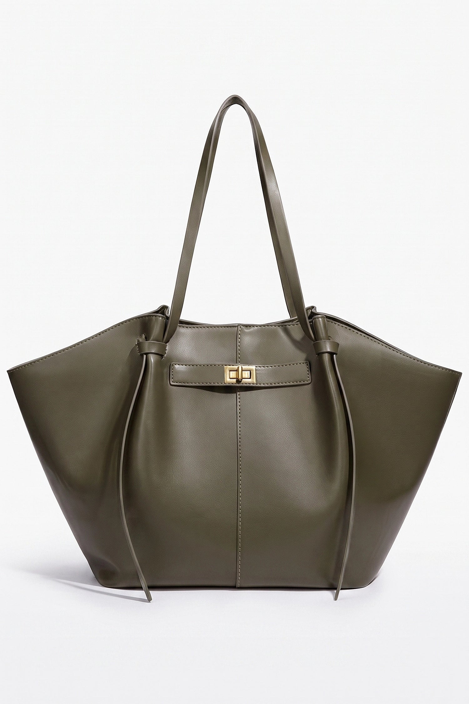 Women's Spacious Leather Shoulder Tote Bag