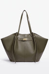Women's Spacious Leather Shoulder Tote Bag