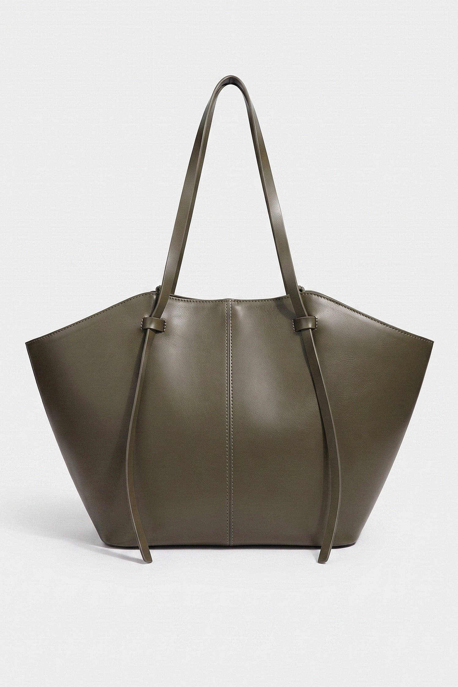 Women's Spacious Leather Shoulder Tote Bag