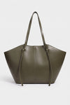 Women's Spacious Leather Shoulder Tote Bag