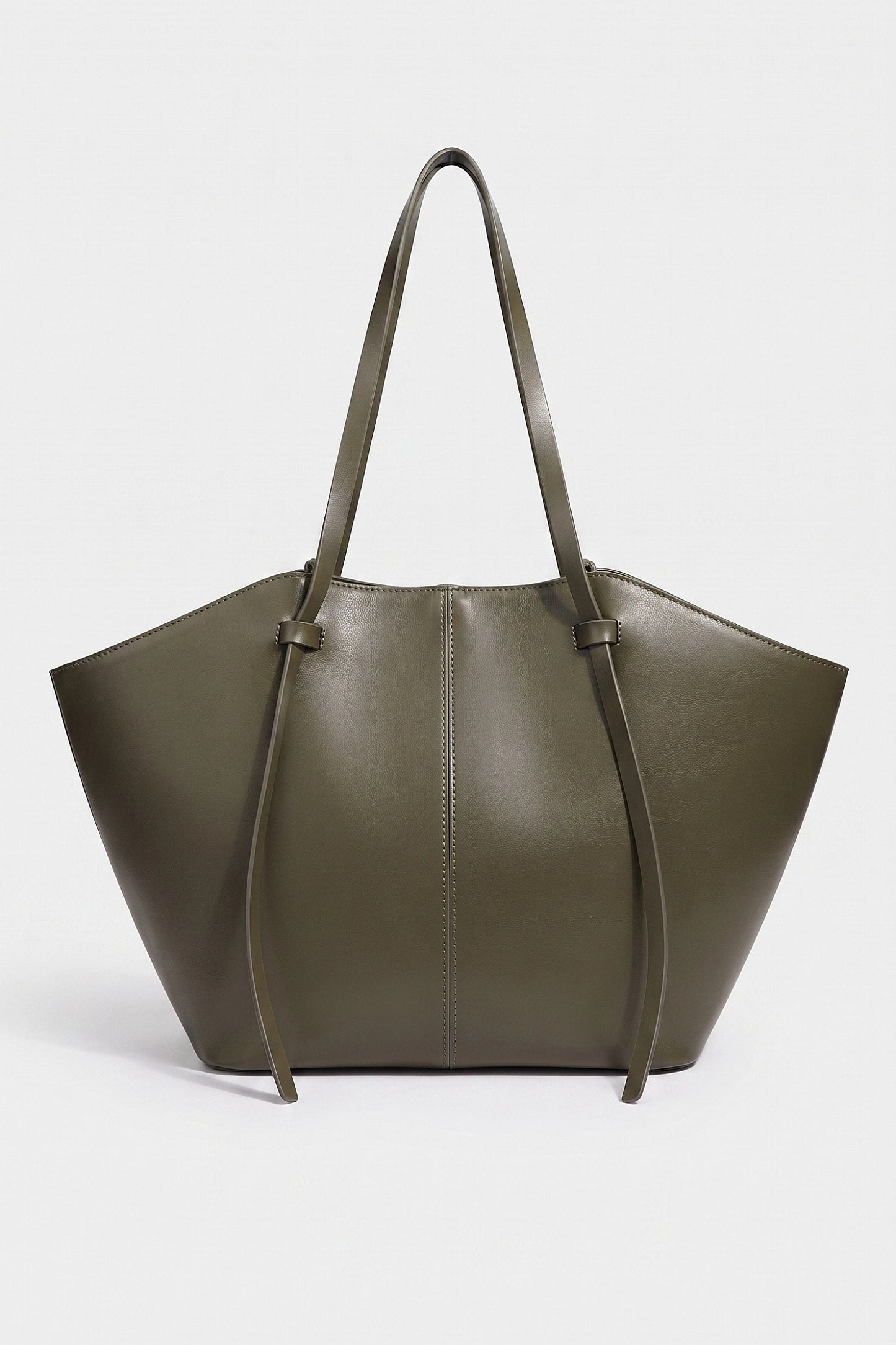Women's Spacious Leather Shoulder Tote Bag
