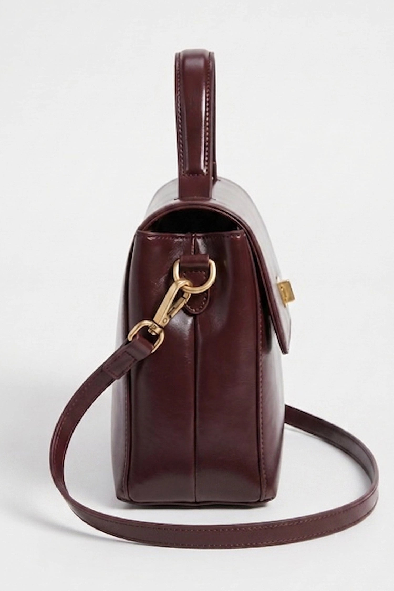 Women's Versatile Genuine Leather Satchel Crossbody Bag with Top Handle