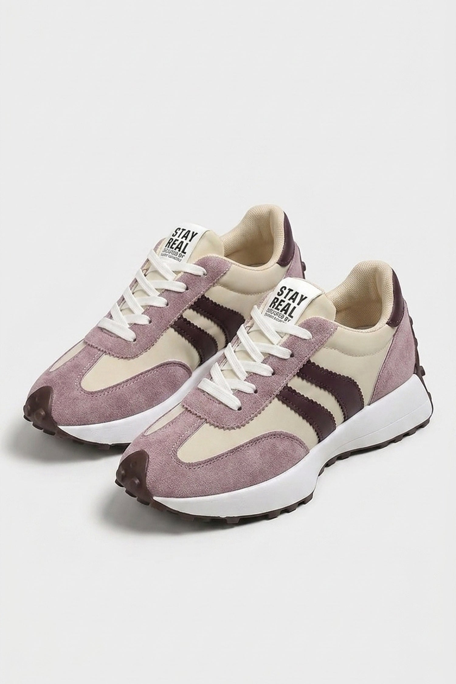 Women’s Casual Platform Retro Suede Trainers