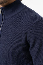 Men’s Winter Warm Ribbed Knit Cardigan Full Zip