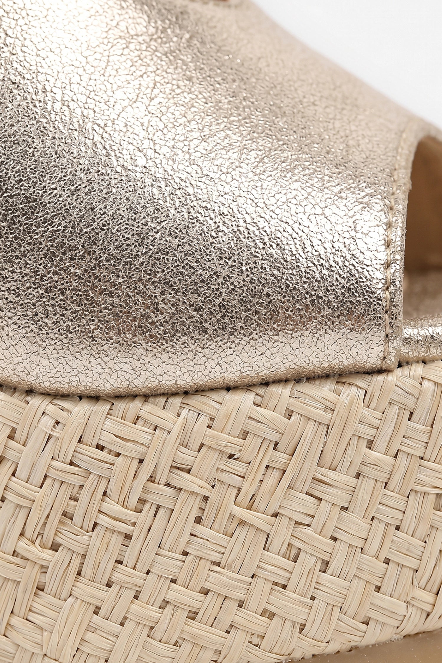 Women's Wedge Mule Sandals with Raffia Platform Sole