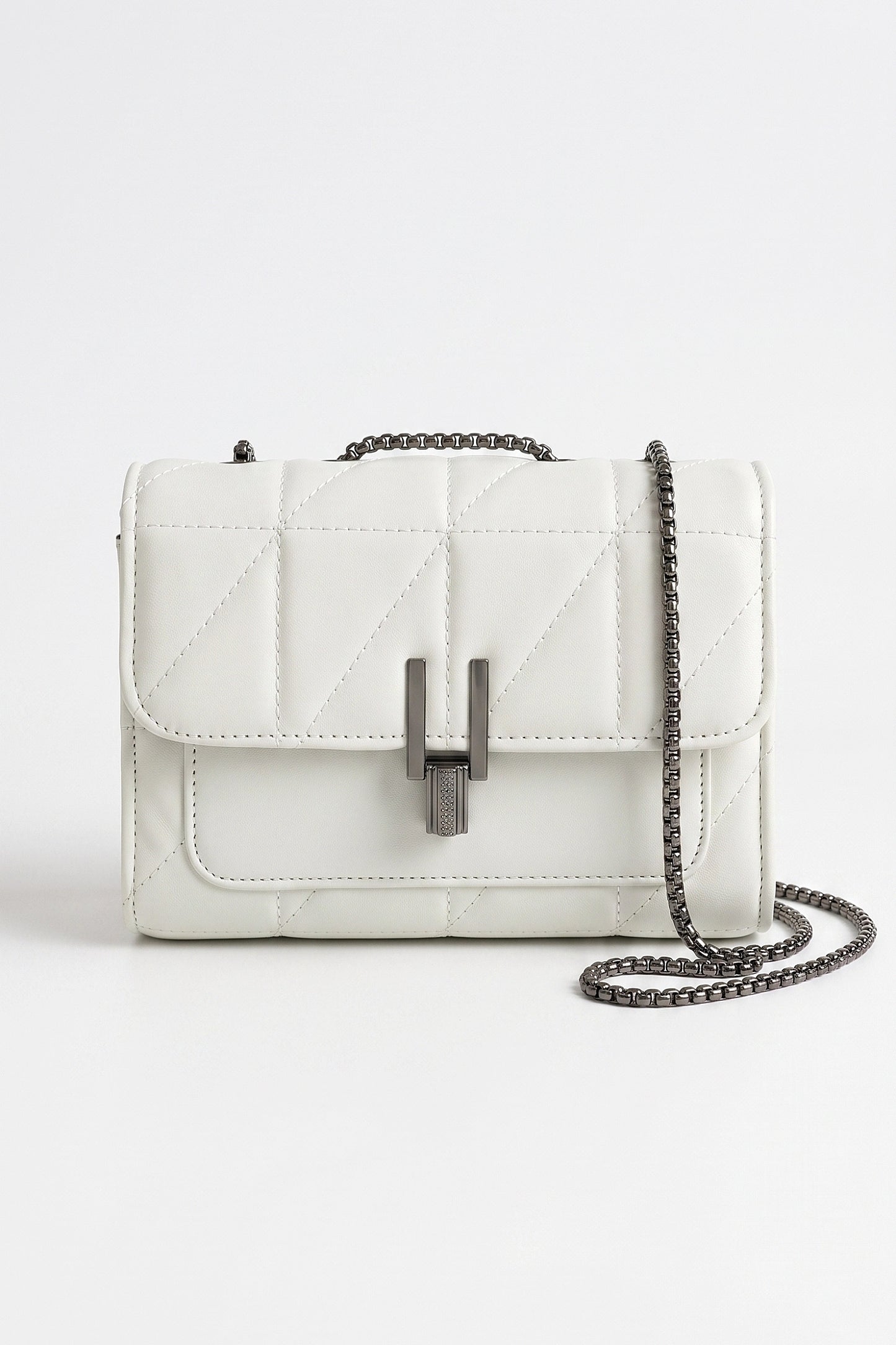 Women's Lightweight Quilted Chain Crossbody Shoulder Bag