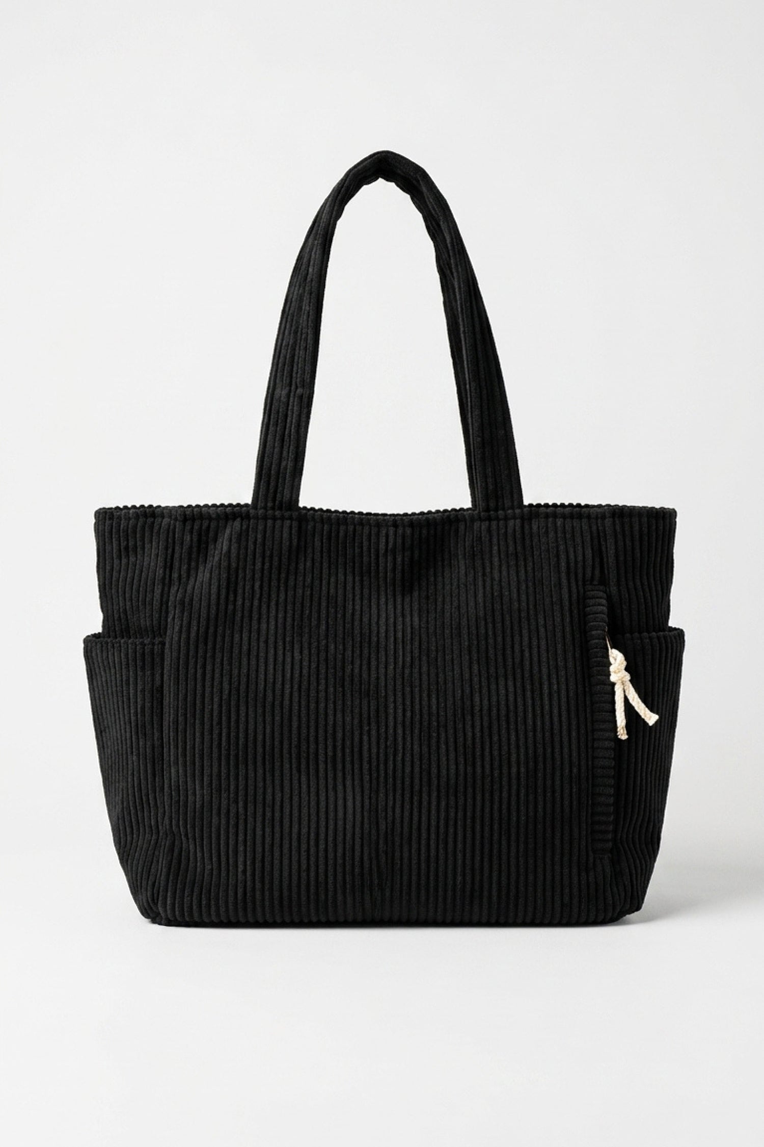 Women's Spacious Corduroy Tote Shoulder Bag