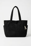 Women's Spacious Corduroy Tote Shoulder Bag