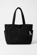 Women's Spacious Corduroy Tote Shoulder Bag