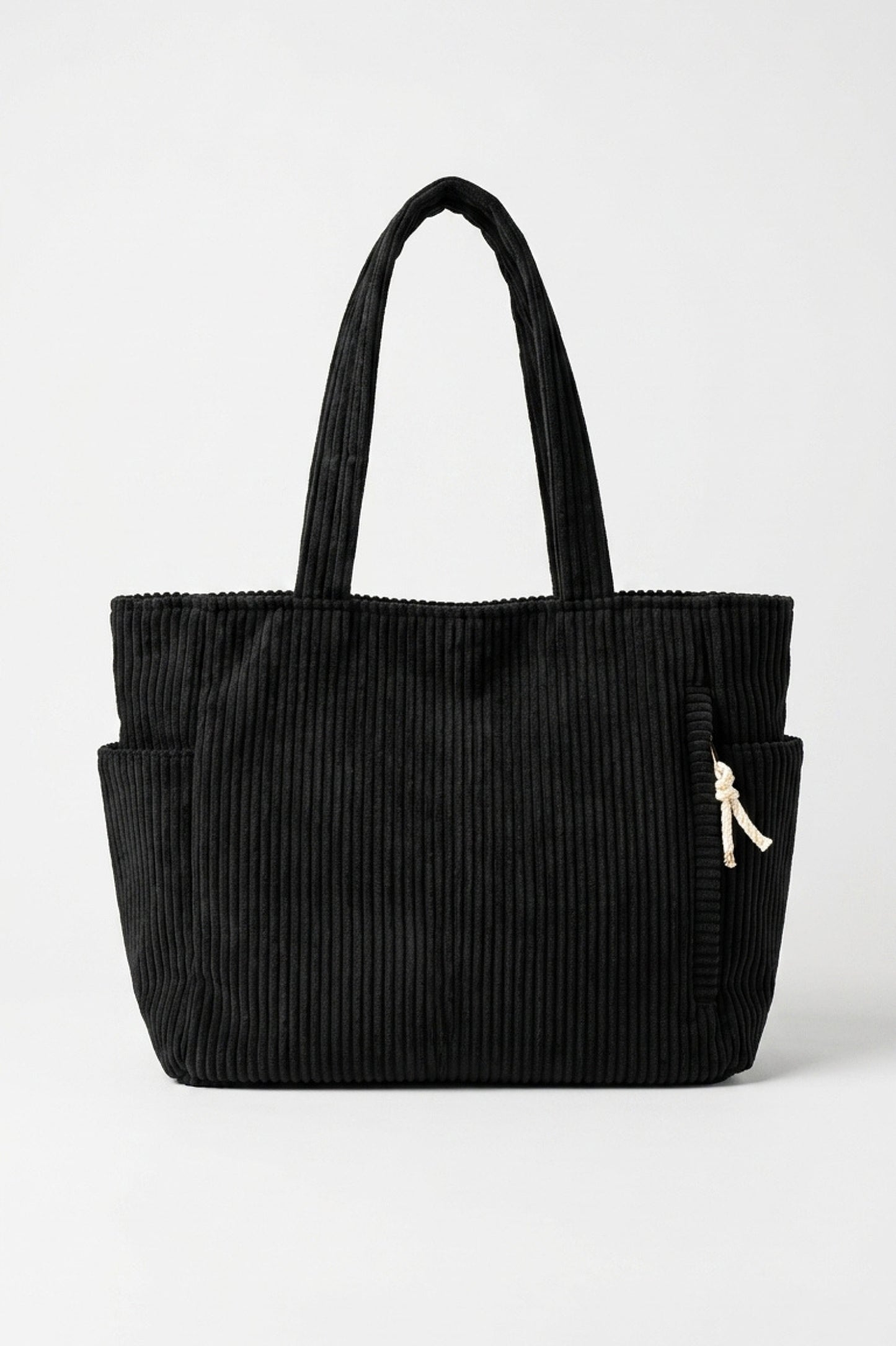 Women's Spacious Corduroy Tote Shoulder Bag