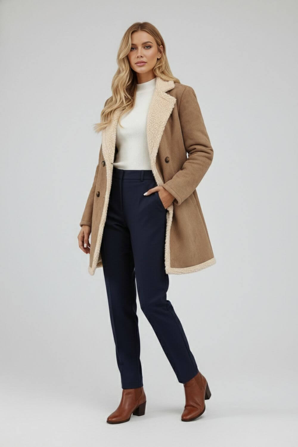 Caurelle | Women’s Shearling Soft Plush Long Coat