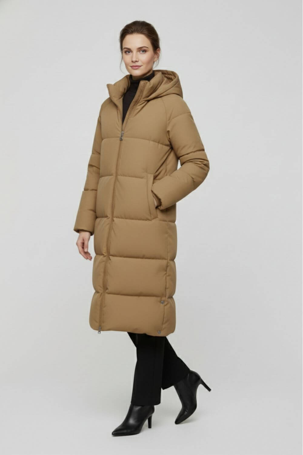 Caurelle | Women’s Long Puffer Coat with Elegant Design