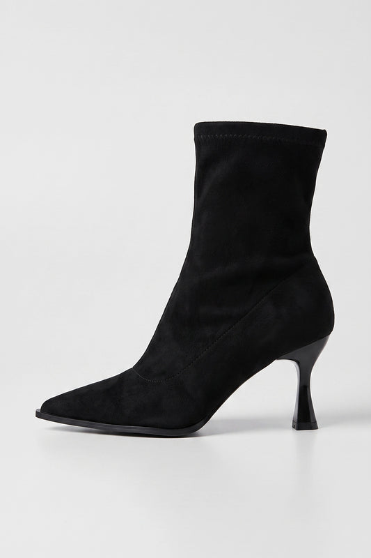 Women's Winter Easy Wear Pointed Toe Stiletto Suede Ankle Boots