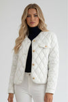 Caurelle | Women’s Collarless Quilted Padded Jacket | Autumn Winter
