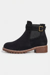 Women’s Winter Versatile Suede Ankle Boots with Buckle Strap