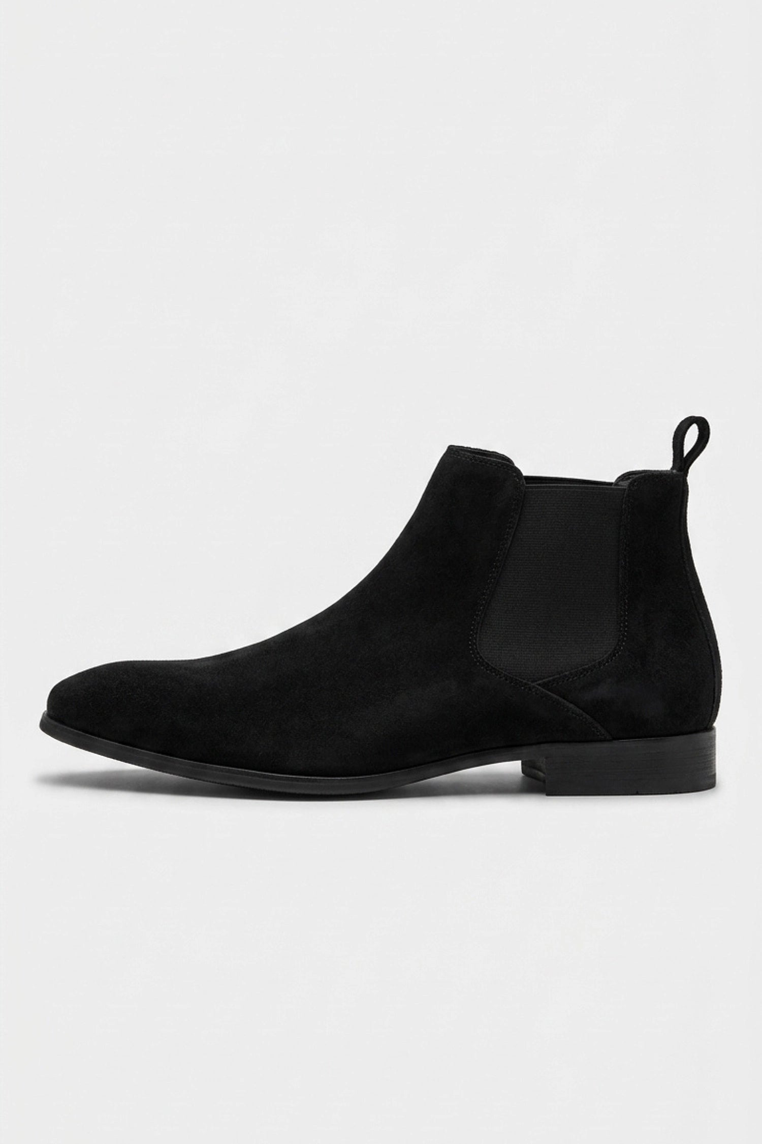 Men’s Winter Easy Wear Suede Chelsea Boots Low Heel