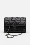 Women's Lightweight Quilted Chain Crossbody Shoulder Bag