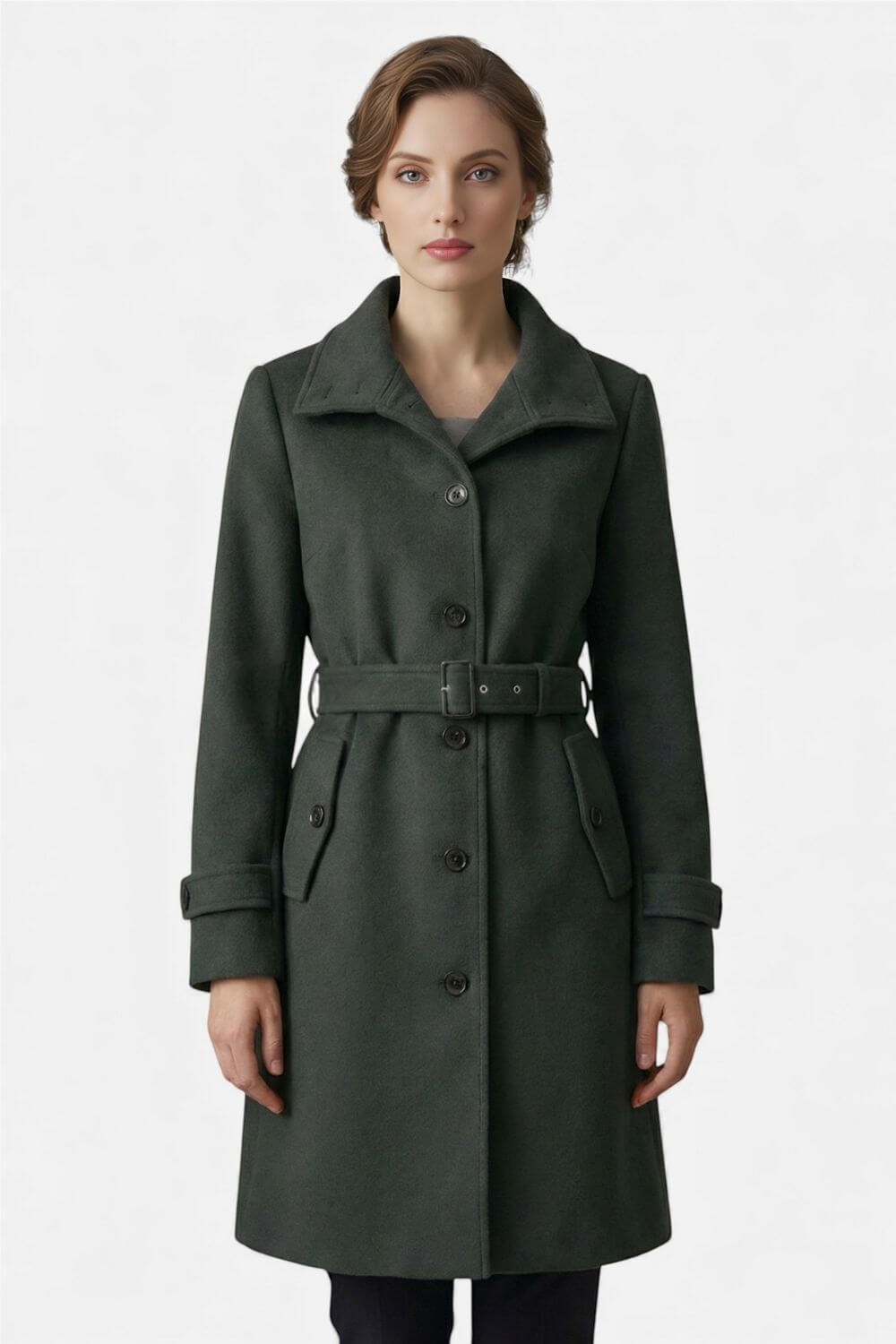 Caurelle | Women’s Refined Belted Long Coat