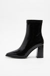 Women's Pointed Ankle Boots with Block Heel