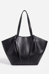 Women's Spacious Leather Shoulder Tote Bag