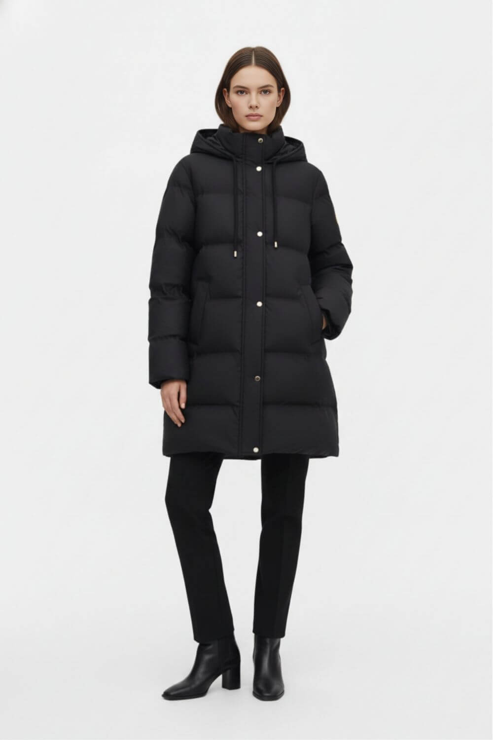 Caurelle | Women’s Mid-Long Hooded Puffer Coat
