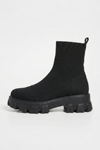 Women's Winter Easy Wear Sock Ankle Boots with Chunky Platform Sole