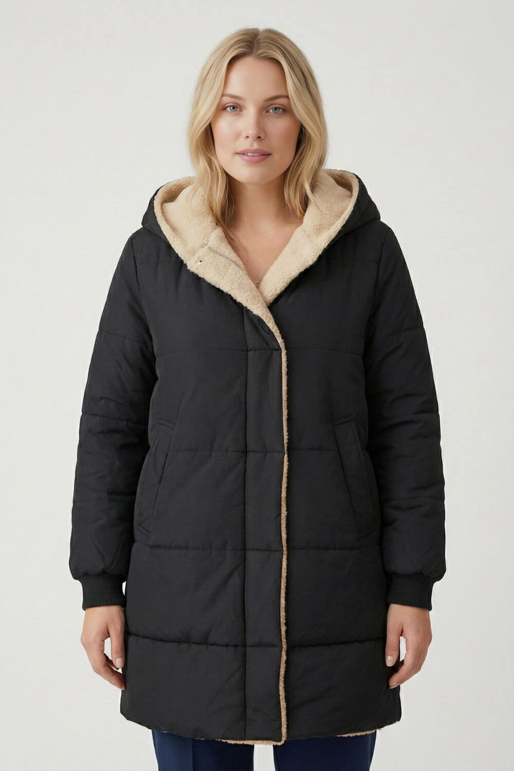 Caurelle | Women's Long Plush Puffer Coat