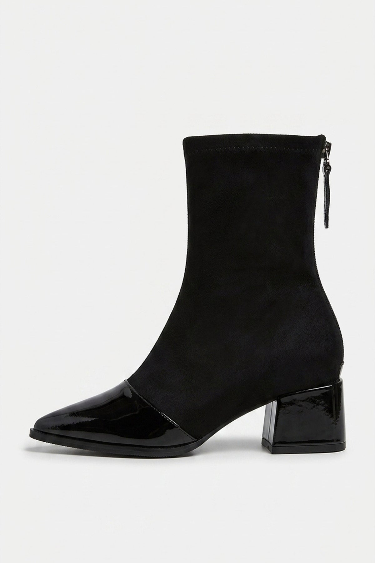Women’s Winter Pointed Toe Block Heel Ankle Boots