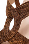 Women's Espadrille Wedge Sandals with Cross Straps