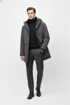 Caurelle | Men’s Long Parka Winter Jacket – Detachable Hood & Windproof