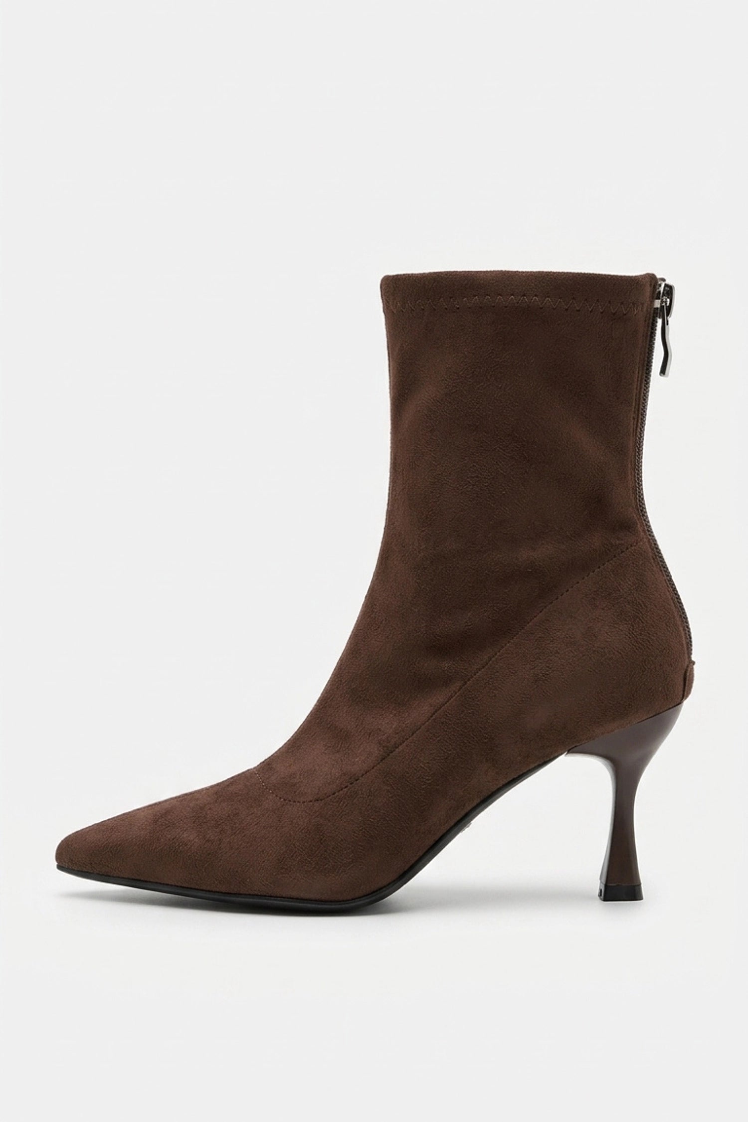 Women’s Winter Suede Pointed Toe High Heeled Ankle Boots