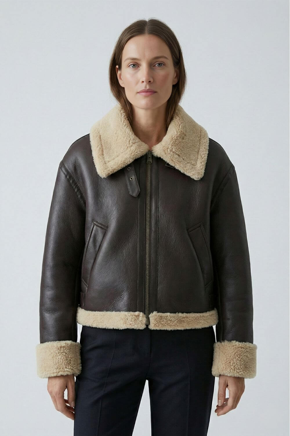 Caurelle | Women’s Elegant Faux Fur Lapel Jacket