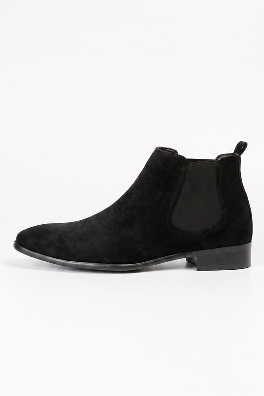Men's Winter Easy Wear Chelsea Boots with Suede Look