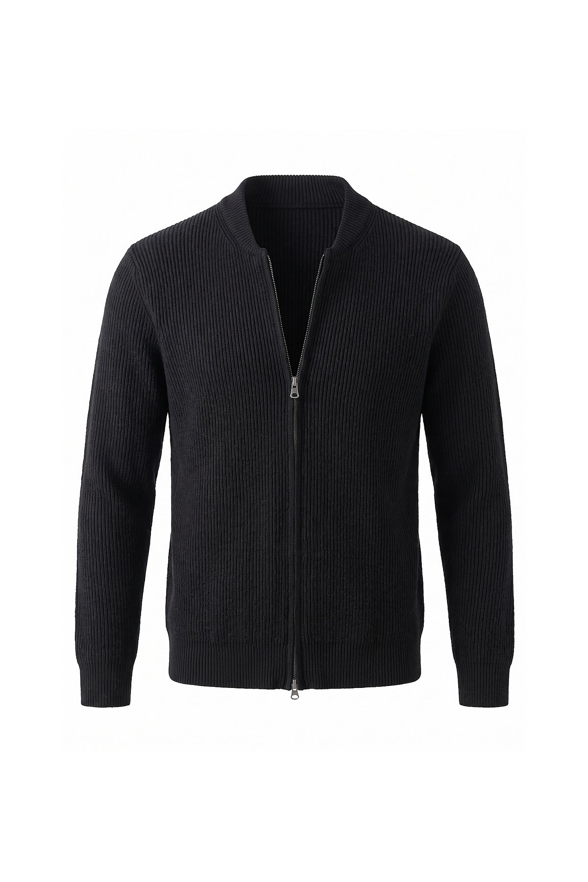 Men’s Winter Warm Ribbed Knit Cardigan Full Zip