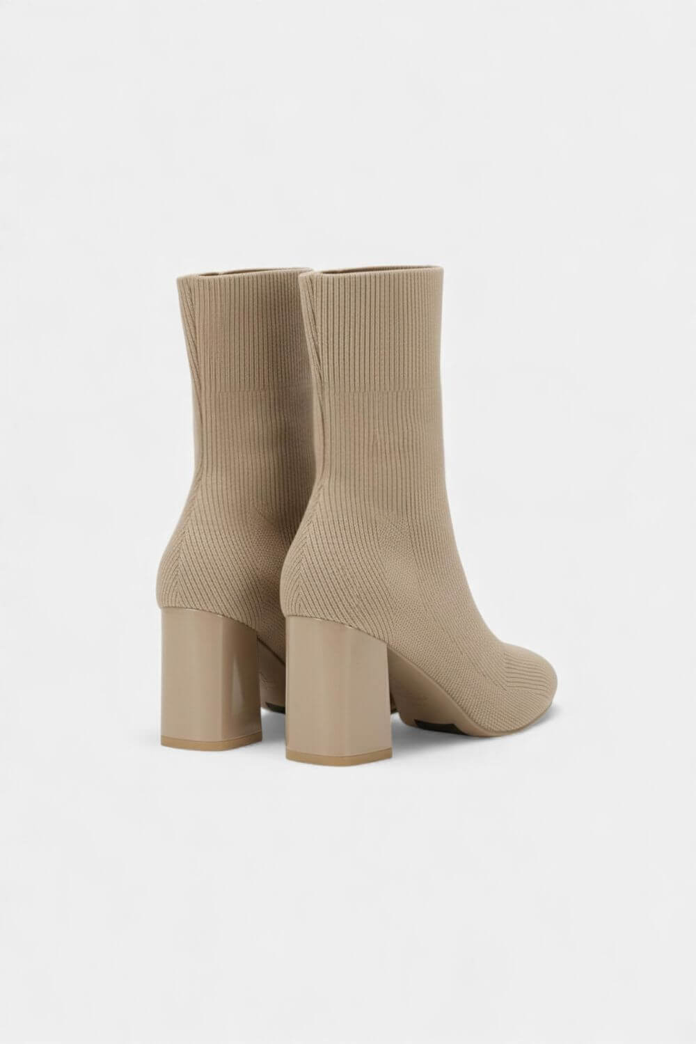 Caurelle | Women’s Knit Ankle Boots - Block Heel
